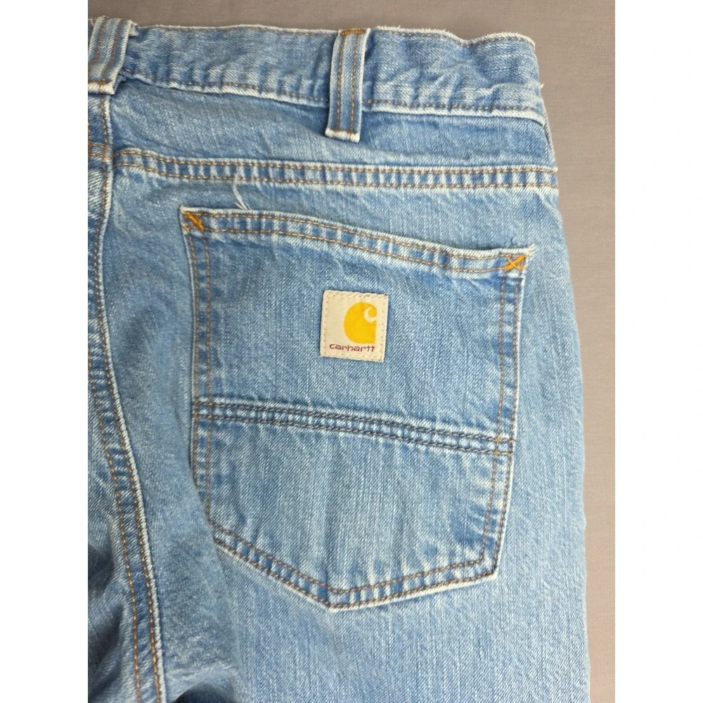 Carhartt Jeans Men's 32x30 Blue Relaxed Fit Medium Wash BD5119-M